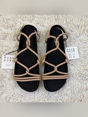 ROAM Linky Strappy Knot Sandals Nude